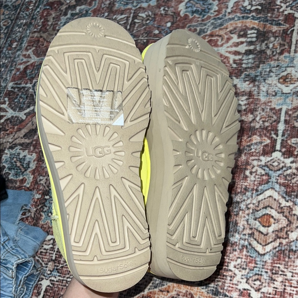 Ugg Neon Yellow Platform Boots - image 5